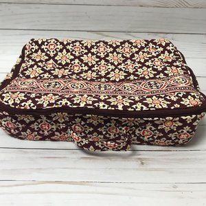 VERA BRADLEY RETIRED MAROON MEDALLION LARGE BAG